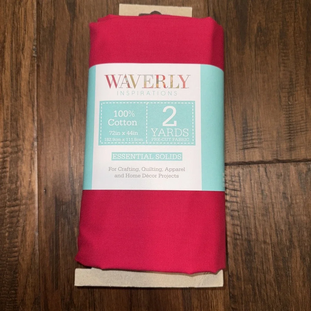 Waverly Inspirations 2 Yards 72in‎ X 44in Pre-cut Fabric Crimson 100% Cotton